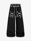 Star Print Pocket Baggy Sweatpants