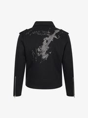 Street Rock Print Work Jacket