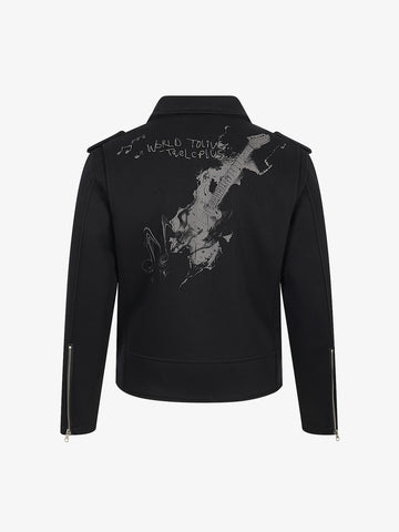 Street Rock Print Work Jacket