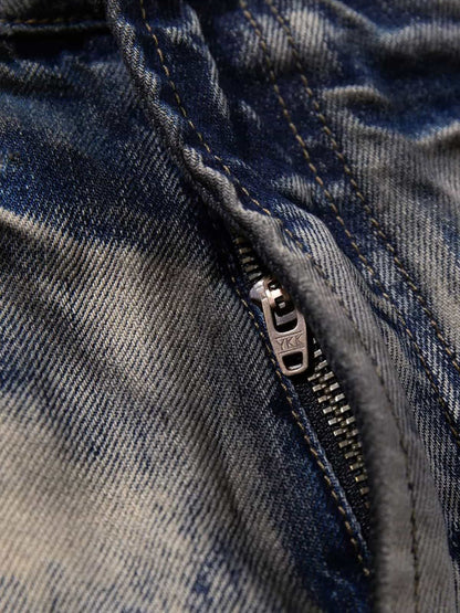 Wide-Leg Tie-Dye Denim Pants for Women - Fashionable and Comfortable Design 