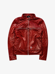 Cross-Zip Motorcycle Jacket