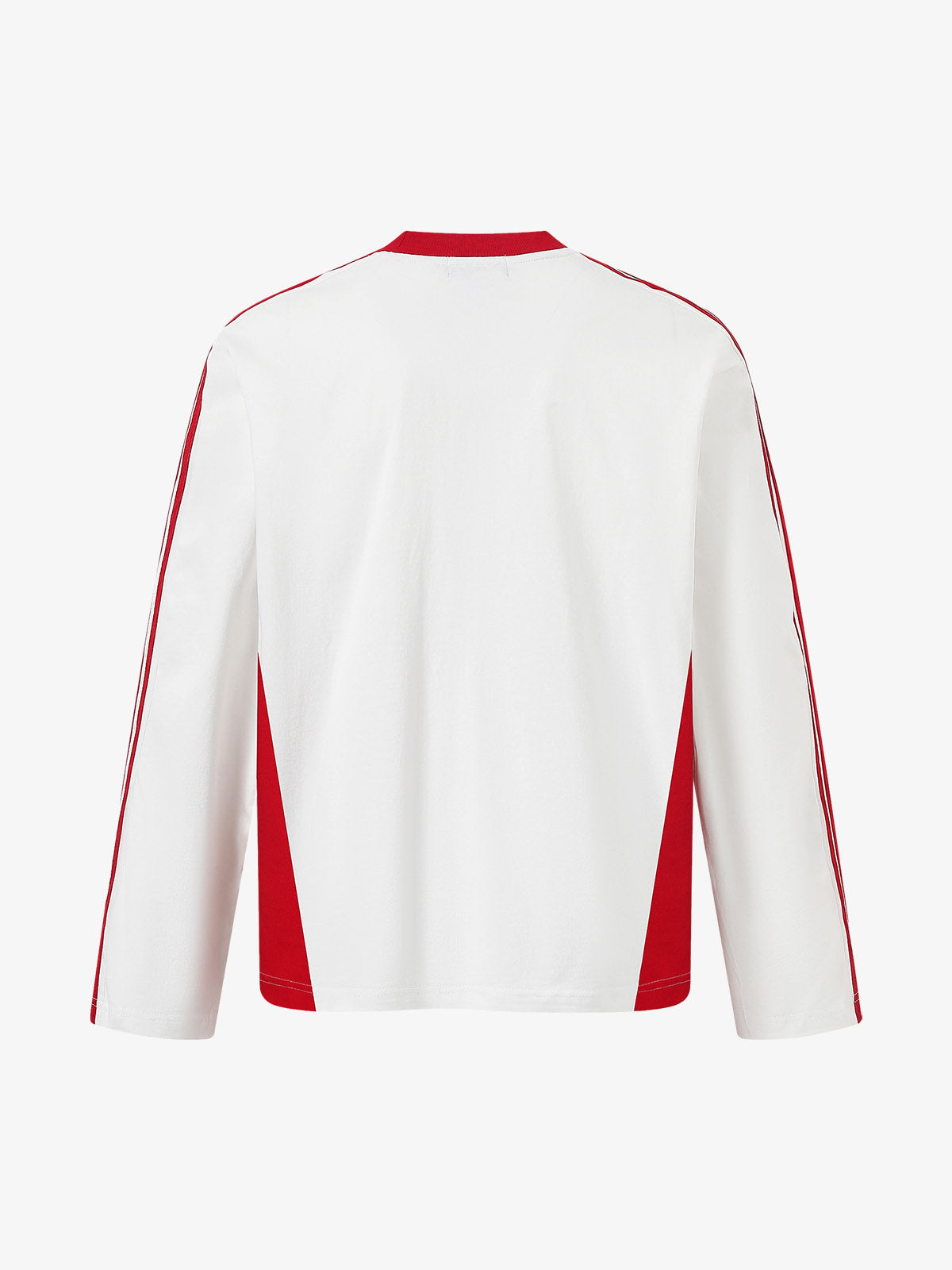 Jersey Digital Print Colorblock Long-Sleeved T-Shirt 