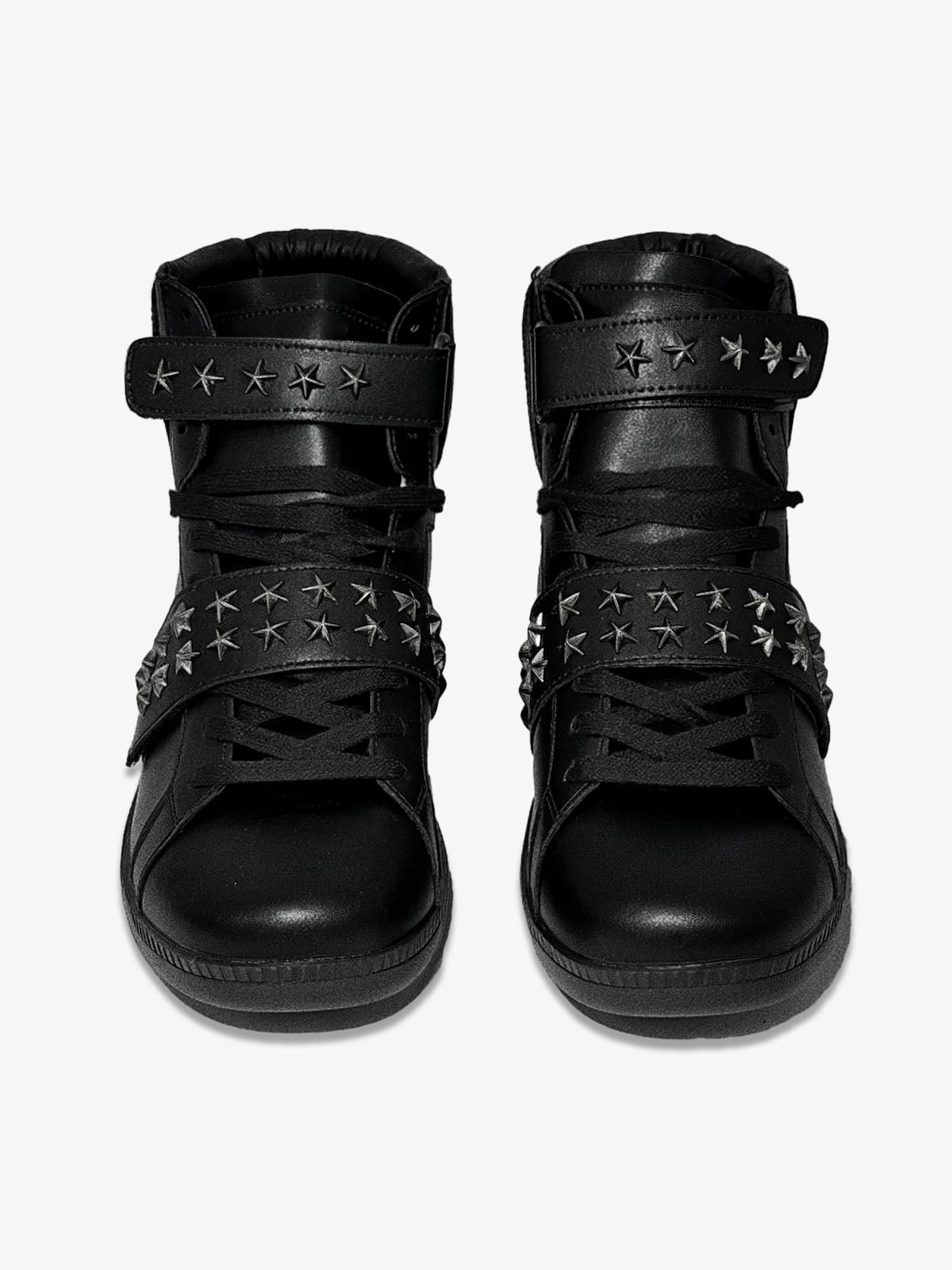 Star Studded Metal High-Top Sneakers