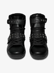 Star Studded Metal High-Top Sneakers