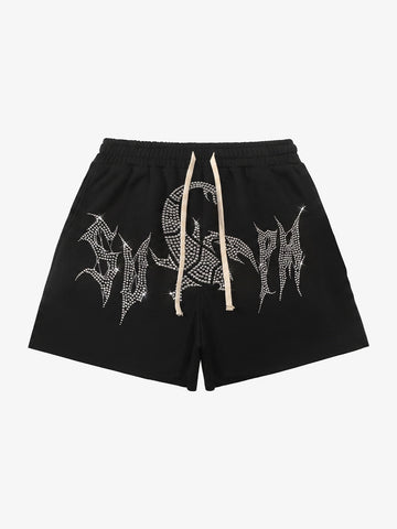 Rhinestone Scorpion Gothic Shorts 