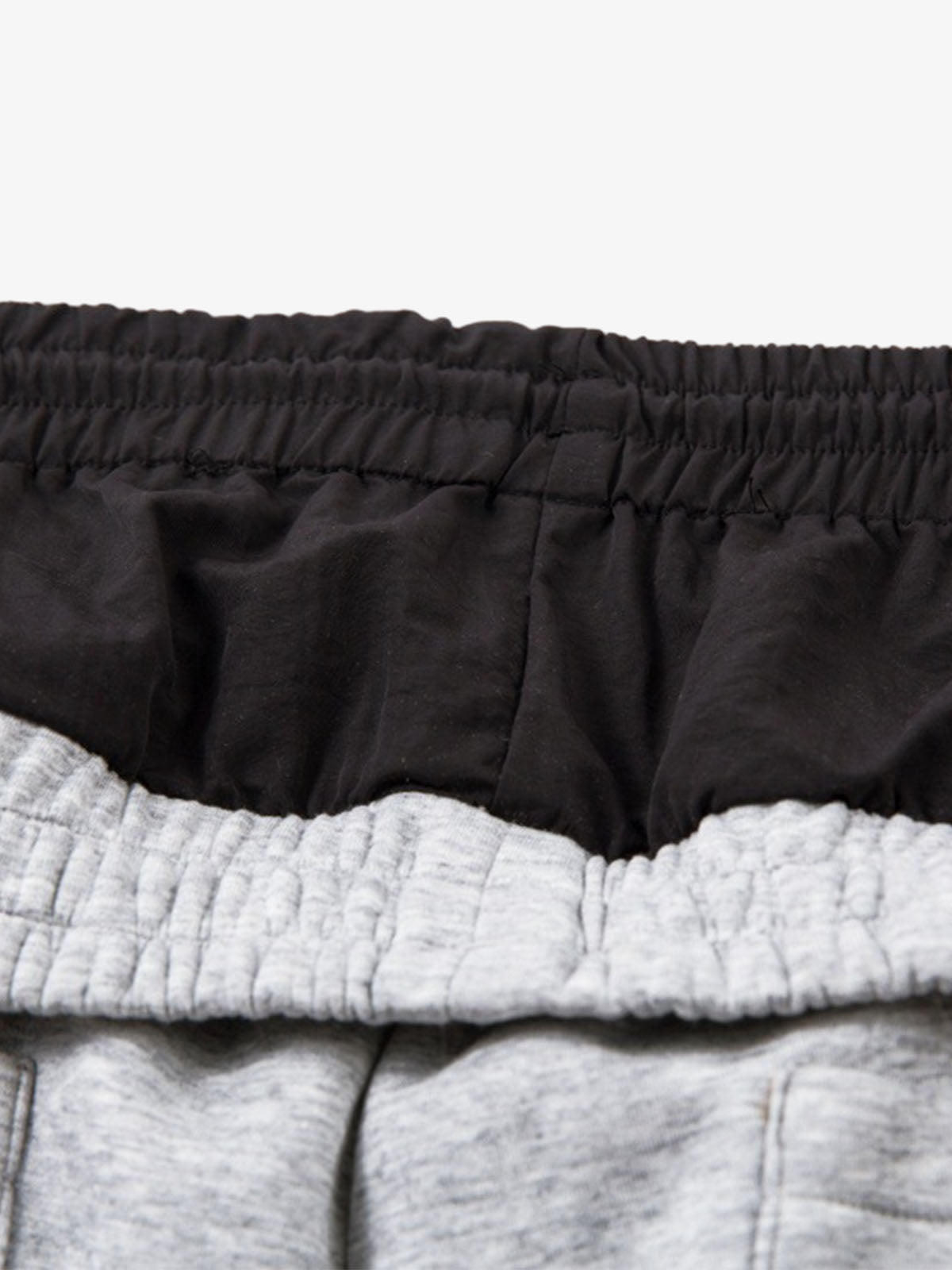 Cotton Blend Casual Wide Leg Sweatpants with Side Striped Panels for Men 