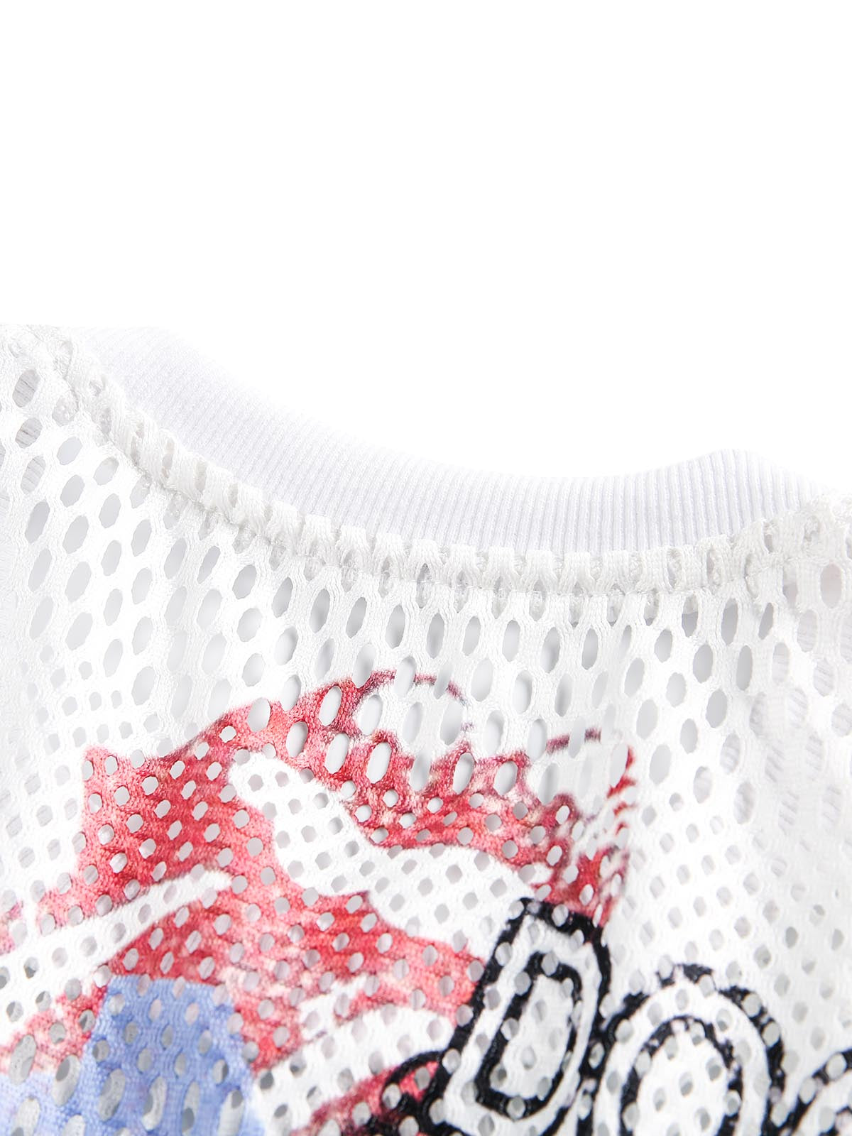 Mesh Digital Sports Print Graphic T-Shirt