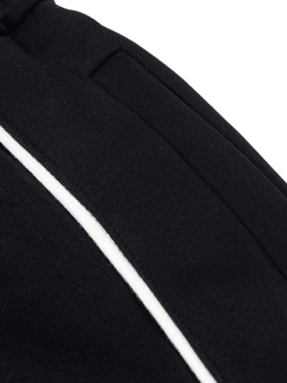 Retro Pearl Design Casual Straight Pants 