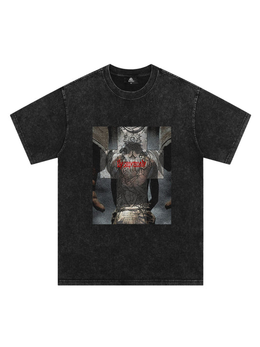 Original Cross Portrait Graphic T-Shirt 