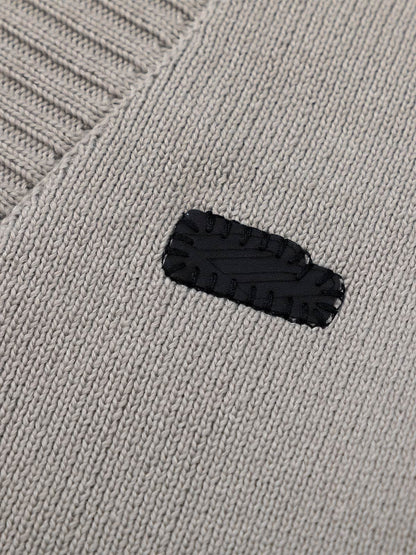 Cotton Blend Oversized V-Neck Cardigan Sweater for Men and Women 