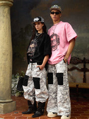 Cotton Oversized Graphic T-Shirt with Bold Print and Streetwear Style 