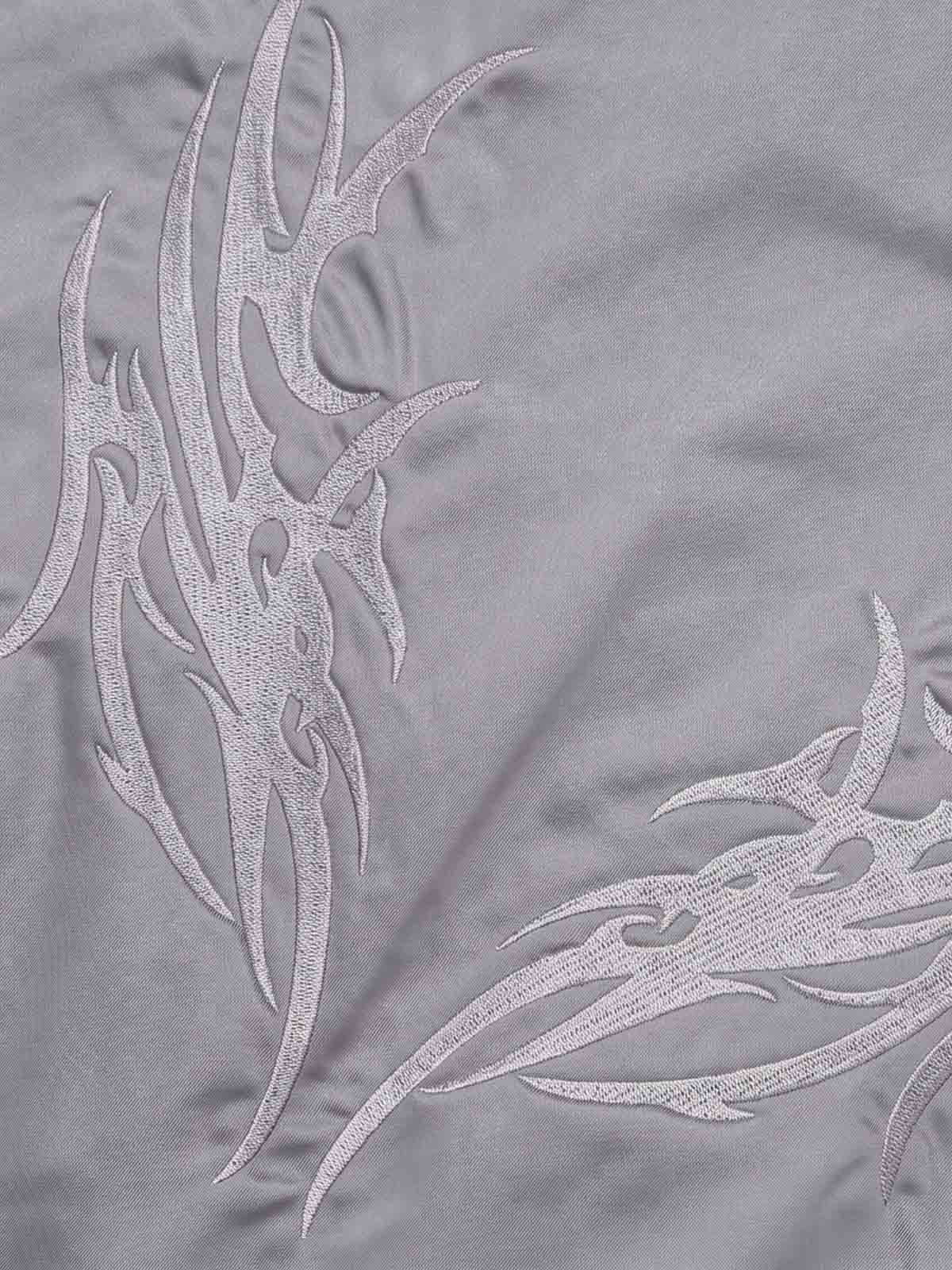 Embroidered Quilted Hooded Windbreaker Jacket