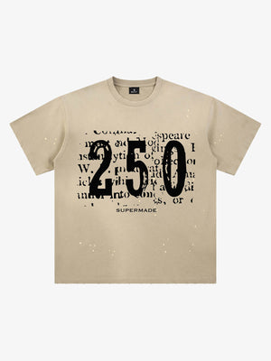 Newspaper Typo 250 Washed T-Shirt 