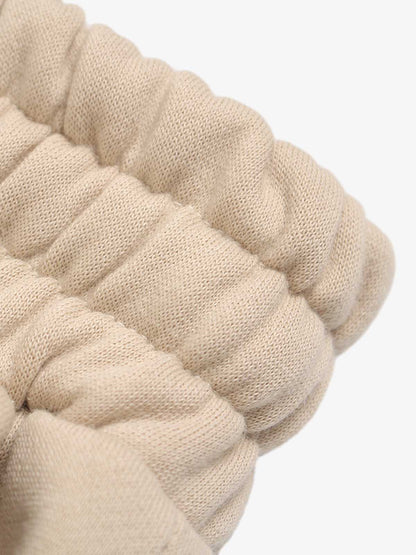 Retro Varsity Soccer Print Fleece-Lined Baggy Sweatpants 