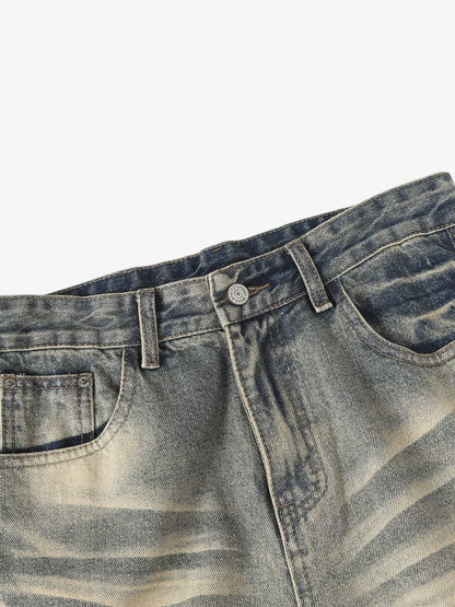 High-Waisted Flared Jeans with Distressed Look for Women - Perfect for Casual and Fashionable Outfits 