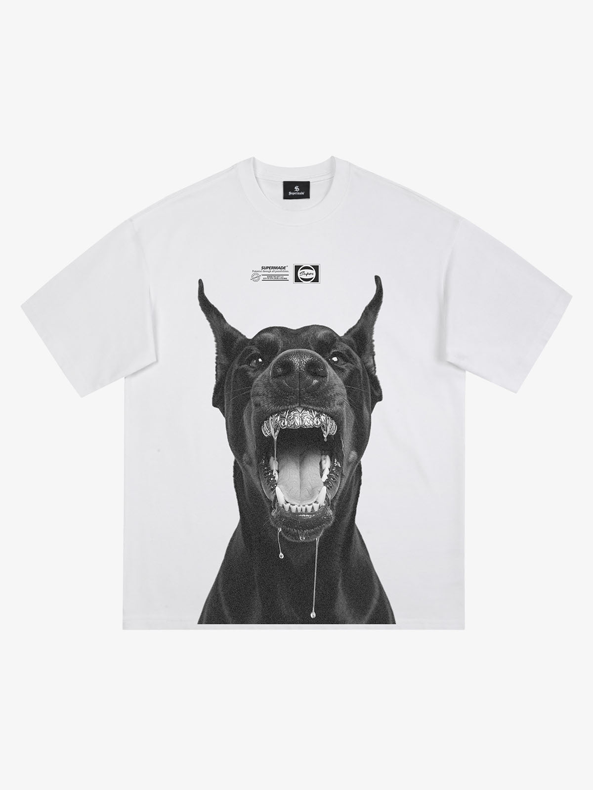 Snarling Doberman Graphic T-Shirt 