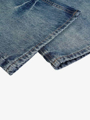 Jeans délavés et usés