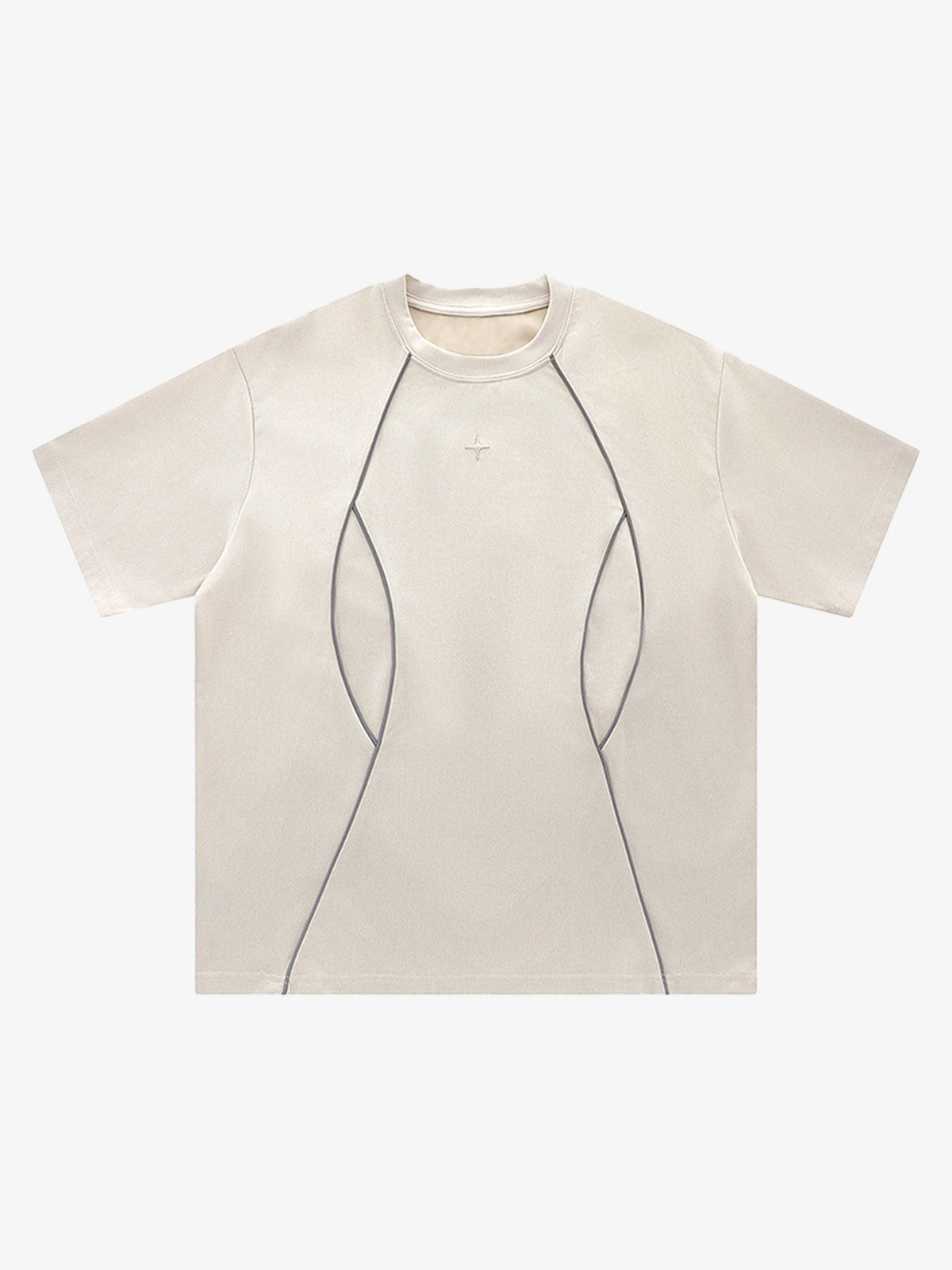 Functional Deconstructed Split Short-Sleeved T-Shirt - 2437 