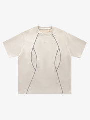 Functional Deconstructed Split Short-Sleeved T-Shirt - 2437 