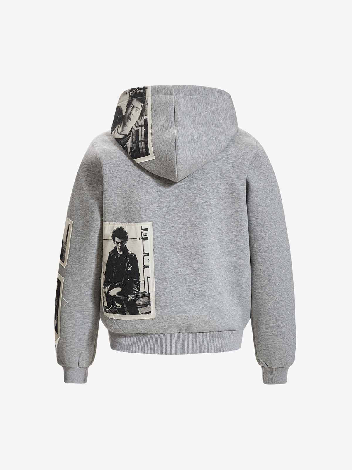 Stylish Graphic Hoodie with Unique Photo Print Design 
