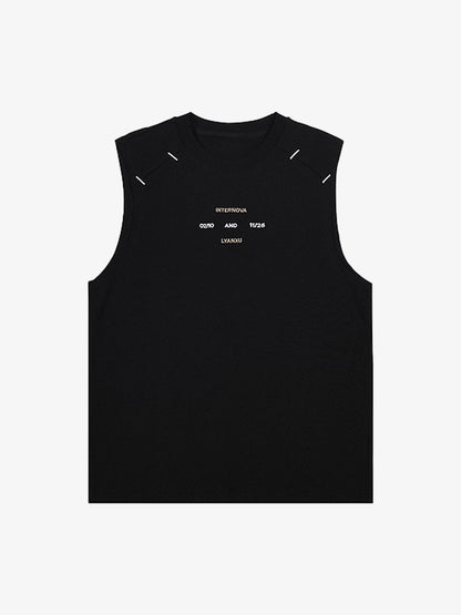Waistcoat Embroidered Round Neck Vest 