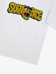 Street Graffiti Trendy Tiger Head Font T-Shirt 