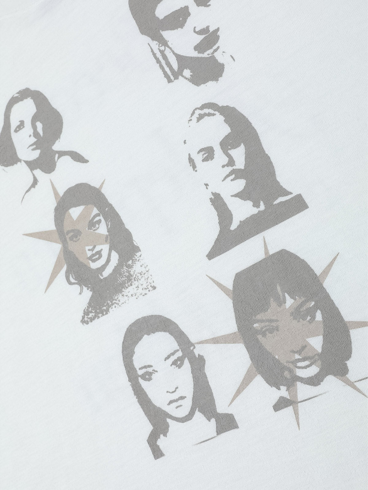 Portrait Print Long-sleeved T-shirt 