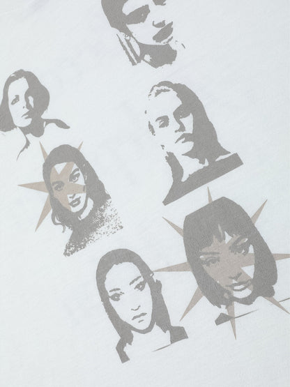 Portrait Print Long-sleeved T-shirt 