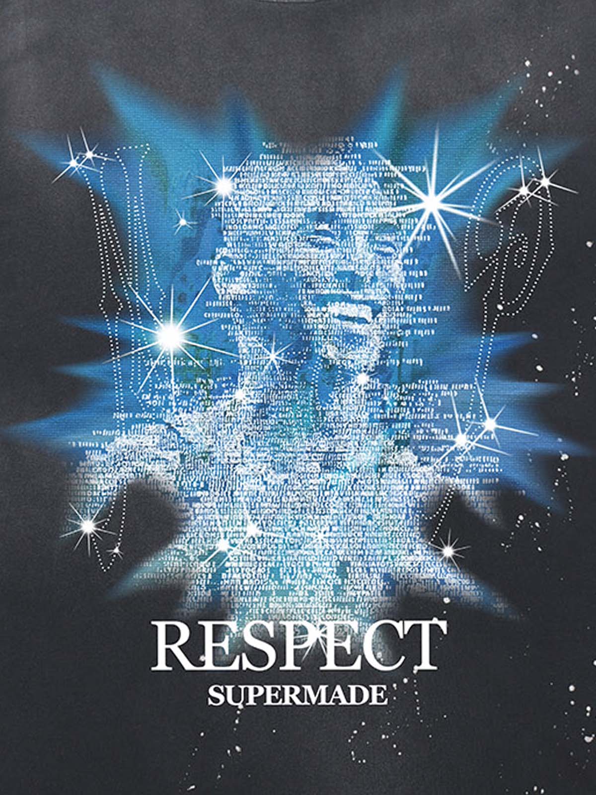 thesupermade-“Nostalgia-themed”dreamy starlight Kobe elements street retro ink Splatter Paint pattern T-shirt 