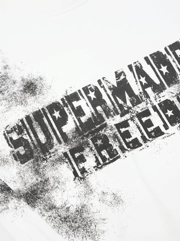 Supermade Deconstructed Pleated Freedom T-Shirt 