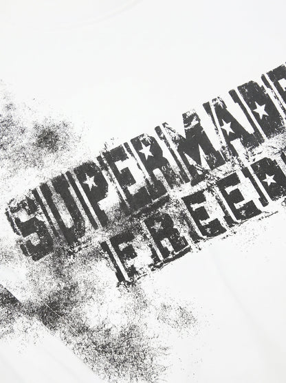 Supermade Deconstructed Pleated Freedom T-Shirt 