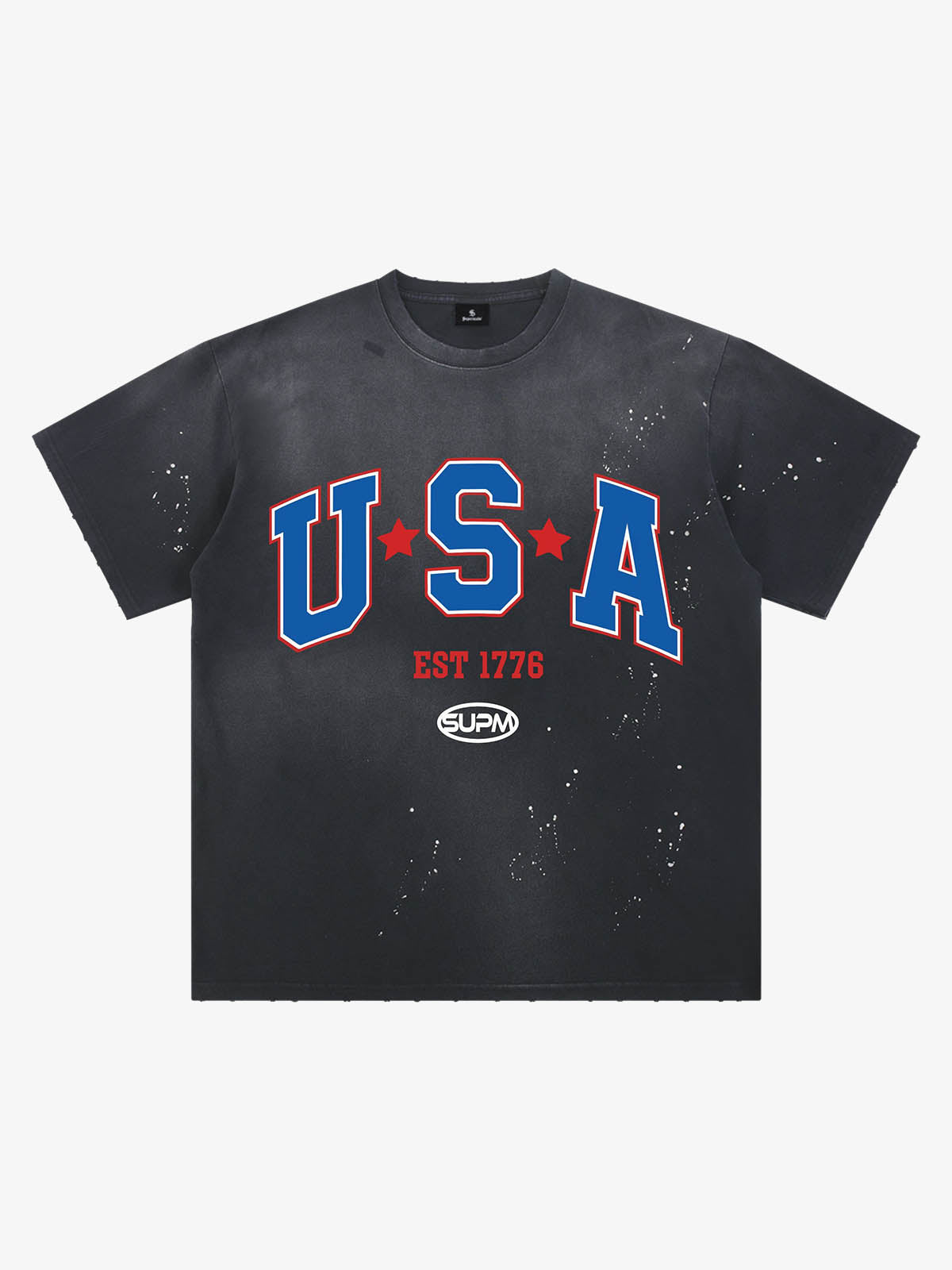 USA Graphic Splatter Washed T-Shirt 
