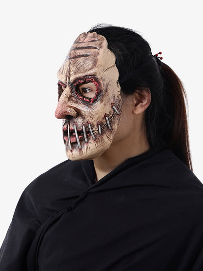 Halloween Zombie Mask with Scary Teeth and Bloody Eyes for Costume Parties 