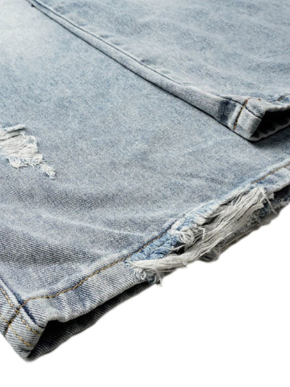 Deconstructed Detachable Split Cargo Jeans 