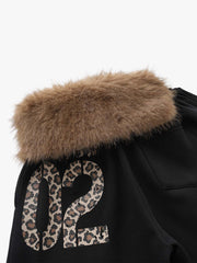 Faux Fur Waist Baggy Sweatpants