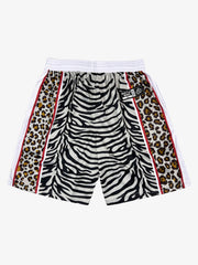 Mixed Animal Print Soccer Shorts 