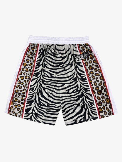 Mixed Animal Print Soccer Shorts 