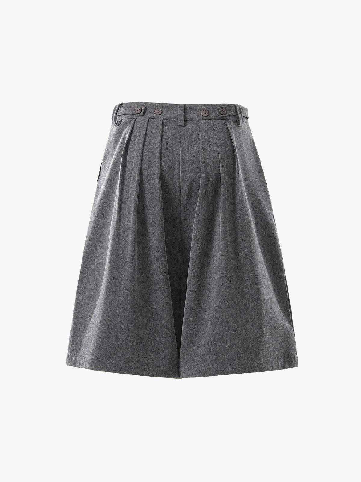 Pleated Wide-Leg Shorts 
