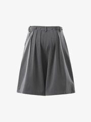 Pleated Wide-Leg Shorts 