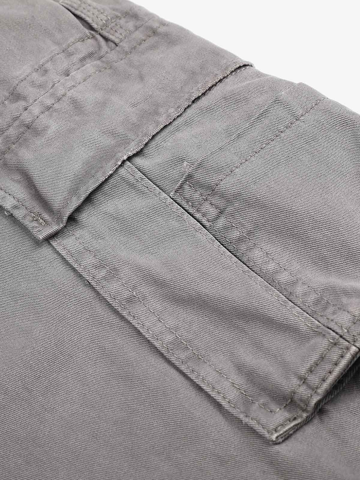 Distressed Multi-Pocket Cargo Shorts