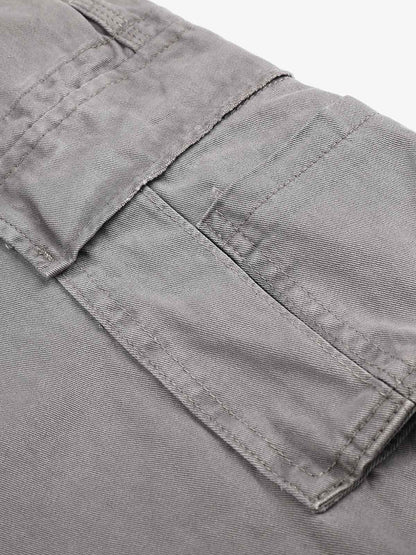 Distressed Multi-Pocket Cargo Shorts