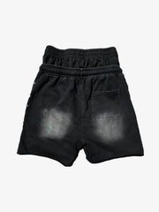 Studded Paneled Double-Waist Shorts