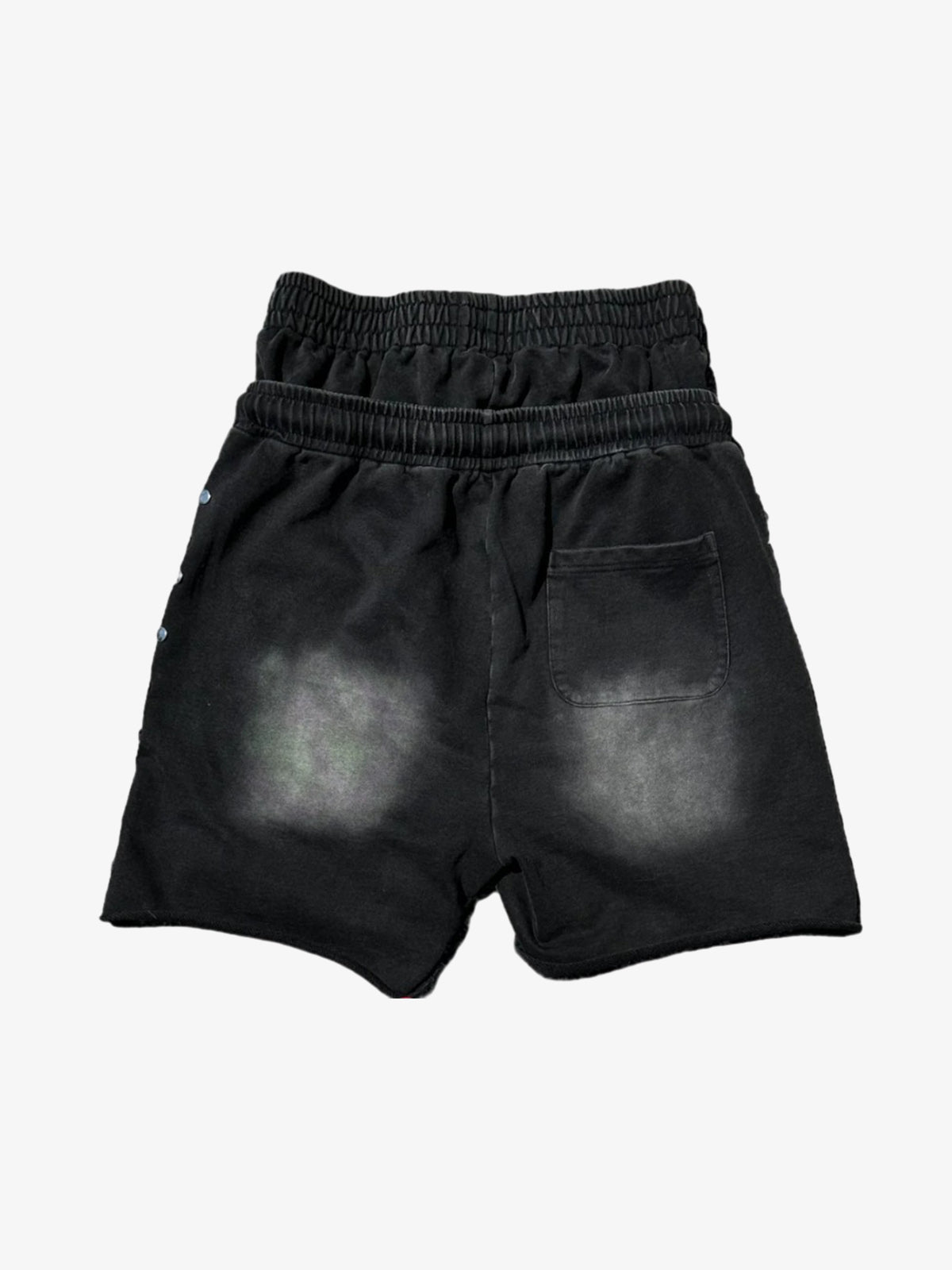 Studded Paneled Double-Waist Shorts