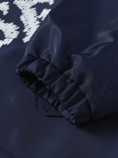 Stylish Bomber Jacket with Bold Graphic Design for Everyday Wear 