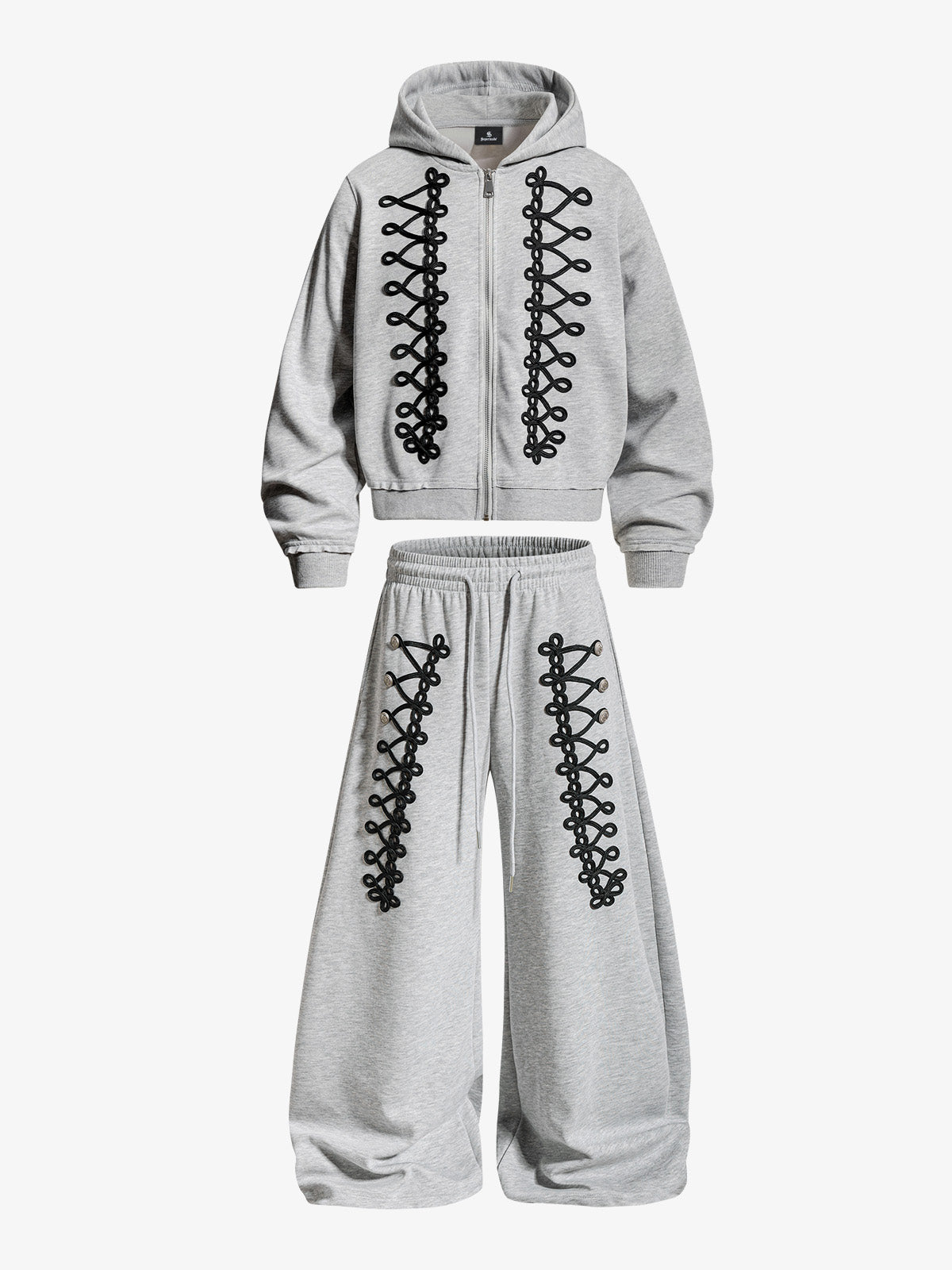 Napoleon Cord Embroidery Boxy Fit Set