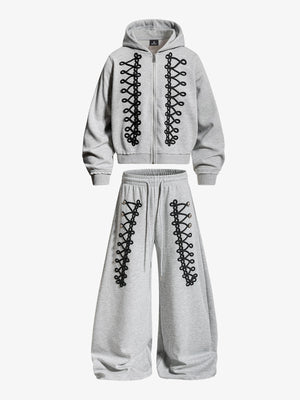 Napoleon Cord Embroidery Boxy Fit Set