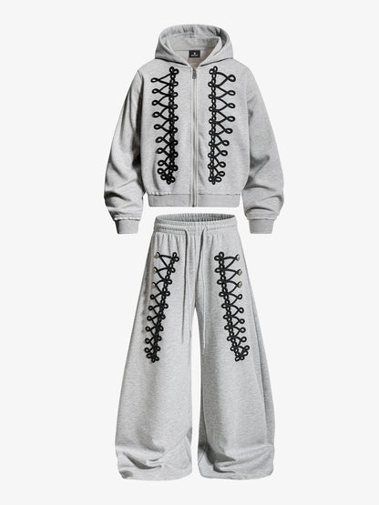 Napoleon Cord Embroidery Boxy Fit Set