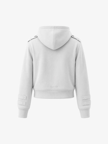 Veste militaire à fermeture éclair tressée