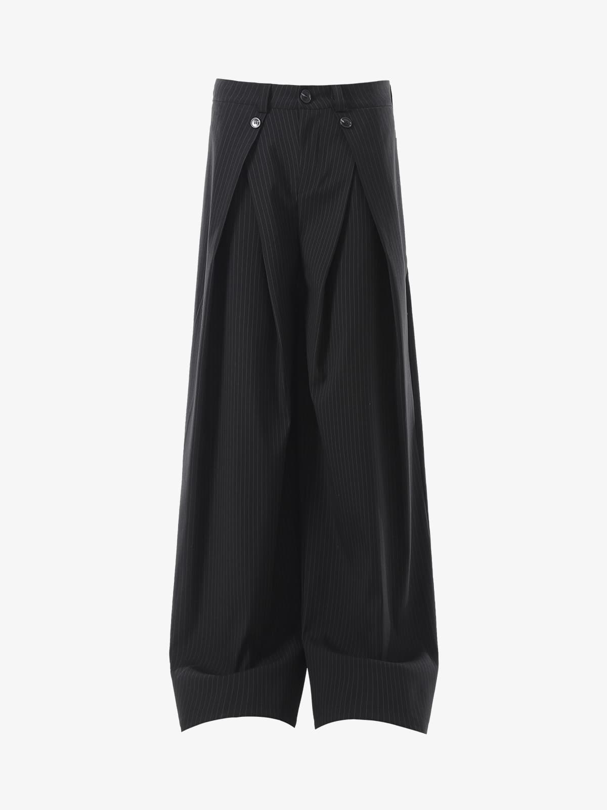 Wide-Leg Striped Trousers for Modern Elegance 