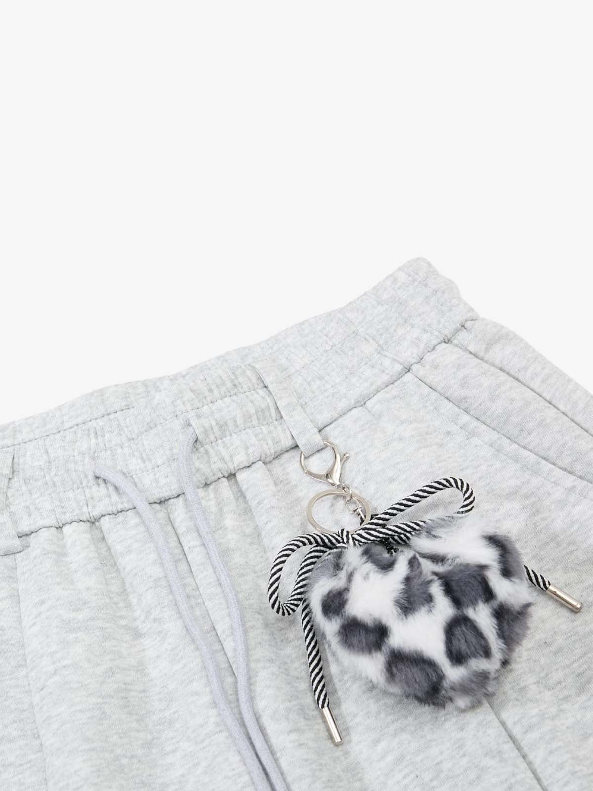 Detachable Accessory Printed Casual Sweatpants